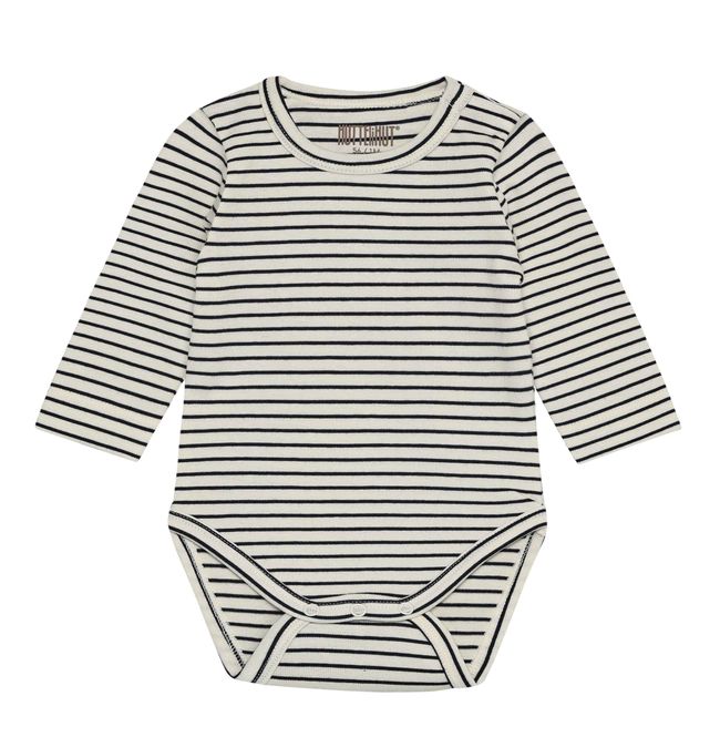 Hovedbilde Huttelihut Stripete body til baby - navy blazer