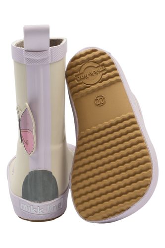 Mikk-Line Butterfly Gummistøvler til barn barefoot - oyster gray