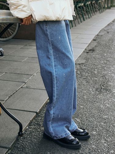 Name It Rose Wide Leg jeans til jente - medium ble denim