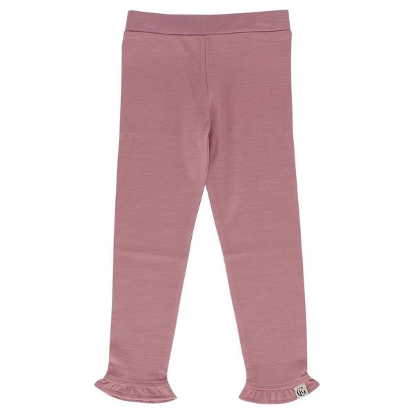 Hovedbilde Gullkorn Amfis ull/bambus rysje bukse - støvrosa