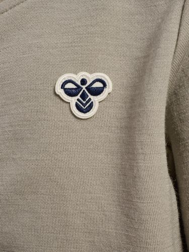 Hummel Bee Mini ull/bomull zip jakke - vintage khaki