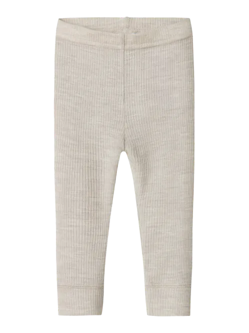 Hovedbilde Name It Wax ribbet ull legging til baby - ...