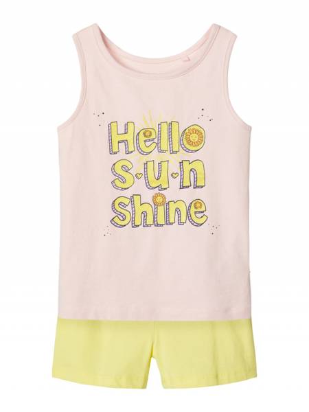 Bilde av Name It Jannah shorts sett - limelight