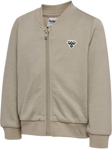 Hummel Bee Mini ull/bomull zip jakke - vintage khaki
