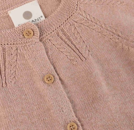 En Fant Cardigan til baby - adobe rose