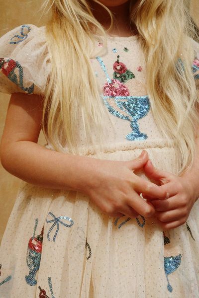 Hovedbilde Konges Sløjd Yvonne Puff kjole til barn - gelato