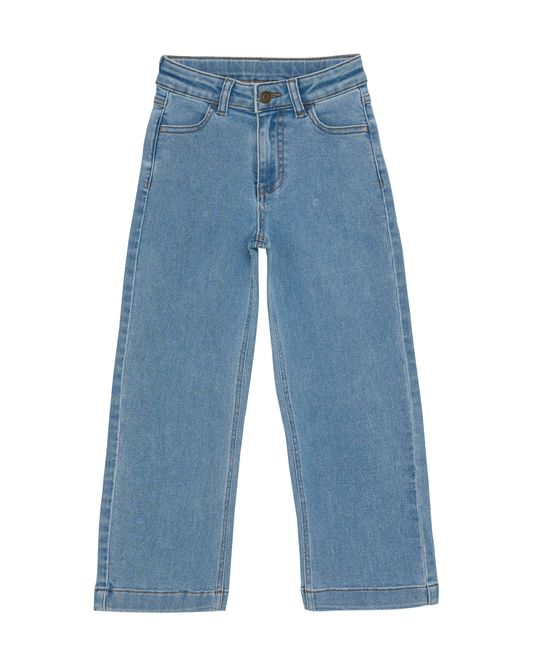 Hovedbilde Minymo Wide Loosefit jeans til jente - light ...