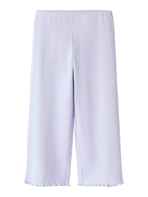 Hovedbilde Name It Frida Rib Wide leg bukse - misty lilac