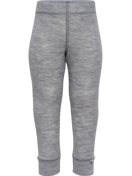 Hovedbilde Hummel Mini ull rib leggings - grey melange
