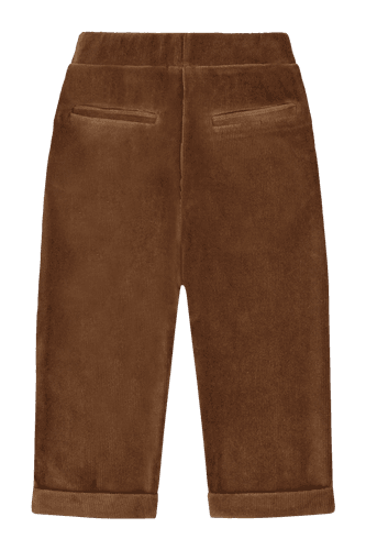 Hust & Claire Gary Ottoman kordbukse til barn - brown stone