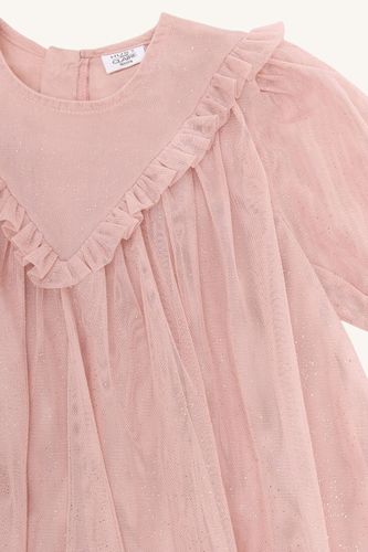 Hust & Claire Karoline tyllkjole til jente - dusty rose