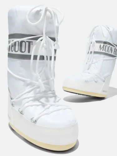 Moon Boot Icon Nylon til barn - white