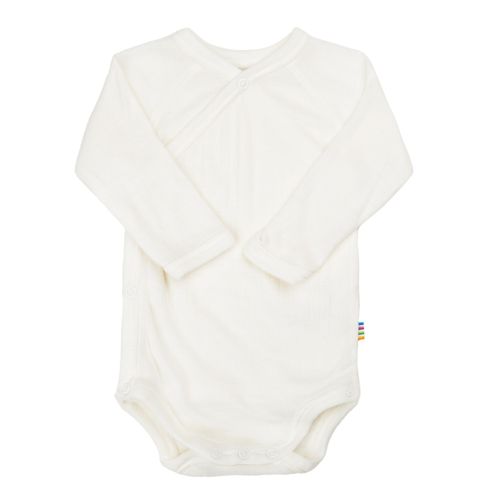 Joha Rib Merinoull omslagsbody til baby  - natur