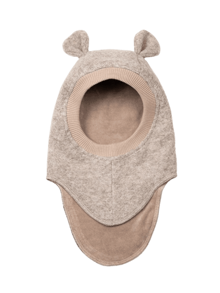 Hovedbilde Huttelihut ullbalaclava med bamseører - camel ...
