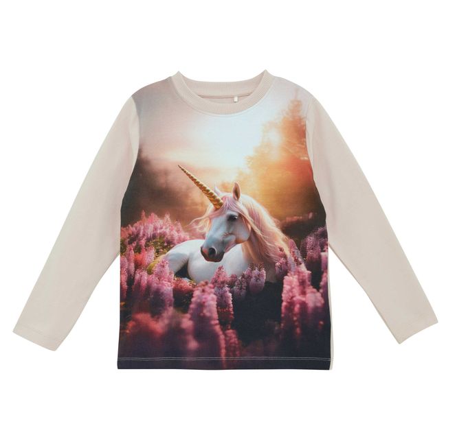 Hovedbilde Minymo Enhjørning genser til barn - peach whip