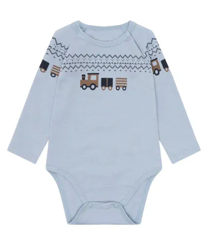 Hust & Claire Bo Train ull body - baby blue