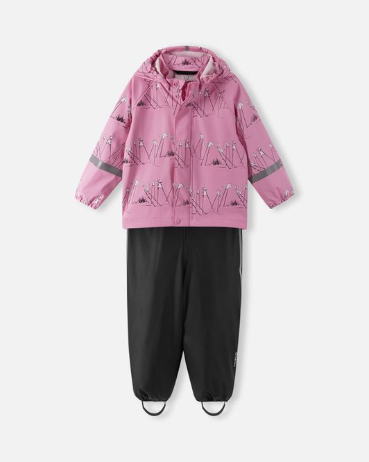 Hovedbilde Reima Moomin Plask regnsett - rose pink