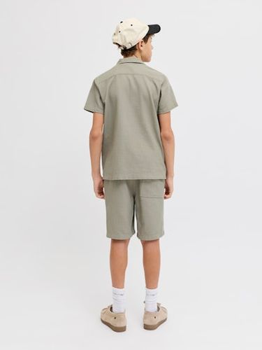 Jack & Jones Kortermet skjorte  med krage til junior - vetiver