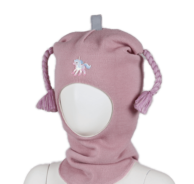 Hovedbilde Kivat ull balaclava Enhjørning med fletter - ...