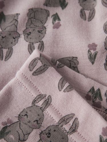 Name It Willow ull leggings til barn - violet ice bunnies