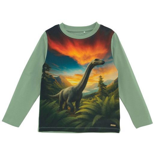 Minymo Dinosaur genser til barn - lily pad