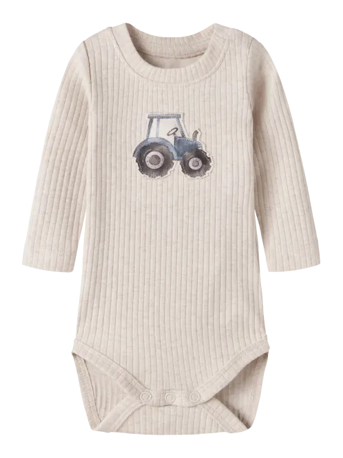 Hovedbilde Name It Lias body til baby - peyote melange
