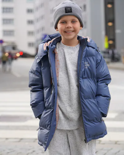 Kattnakken Bobleregnjakke Sludd junior - slåtterøy