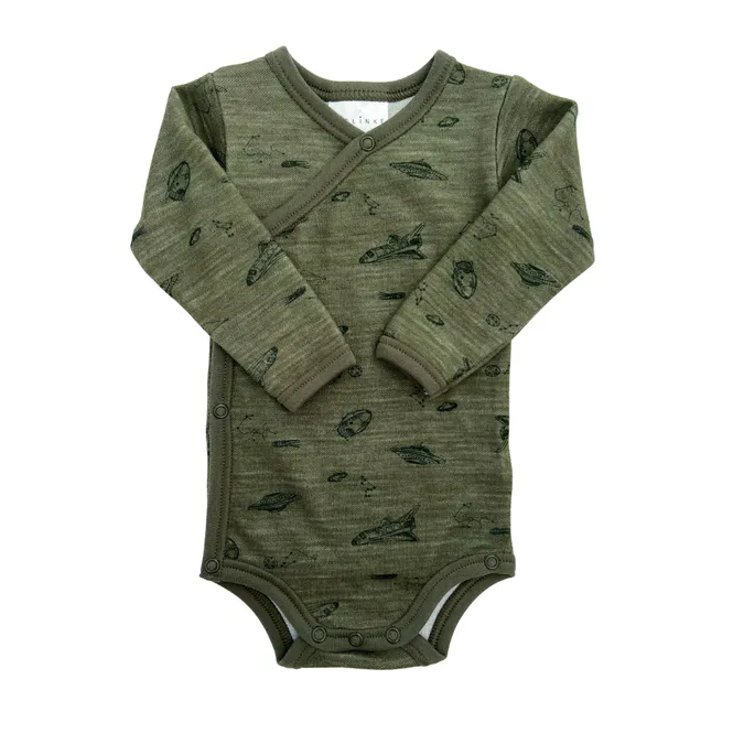 Hovedbilde Blinke Spaceship ull/bambus omslagsbody - olive ...