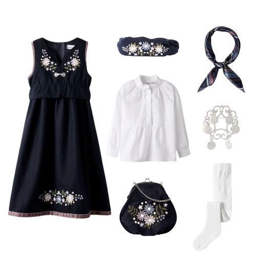 Pakkedeal - Name It Tena Spencer festdrakt til barn - White