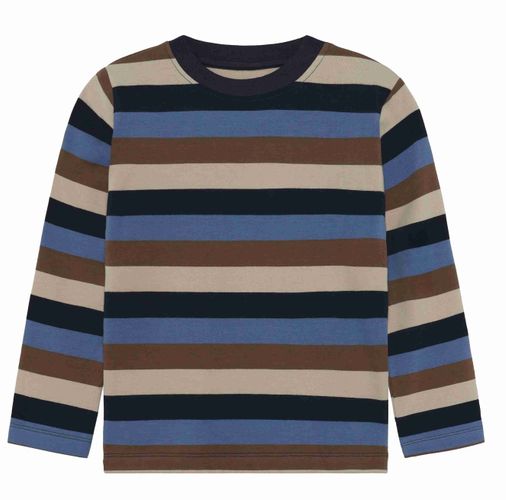 Minymo Stripe genser til barn - dark sapphire
