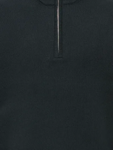 Only & Sons Phil strikket genser half zip  - dark navy