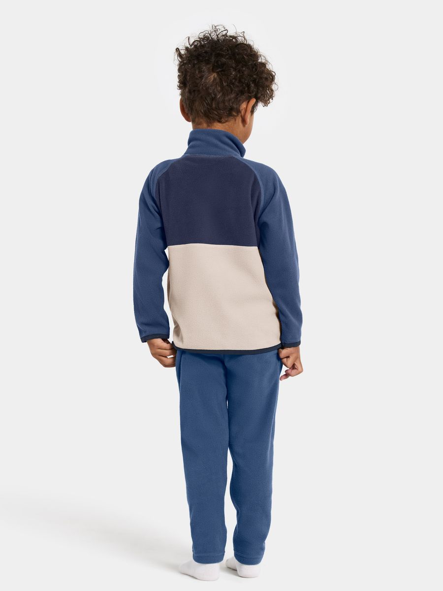 Didriksons Monte Half Button fleecegenser til barn - beach beige