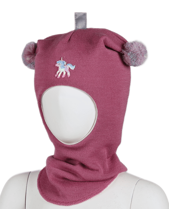 Hovedbilde Kivat ull balaclava Enhjørning med dusker - mørk ...