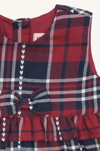 Hust & Claire Katinka Heart check kjole - more navy