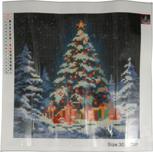 Diamant perler julesett - juletre