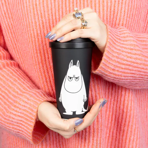 Moomin Take Away Kopp, 450ml, Mummi sint, sort