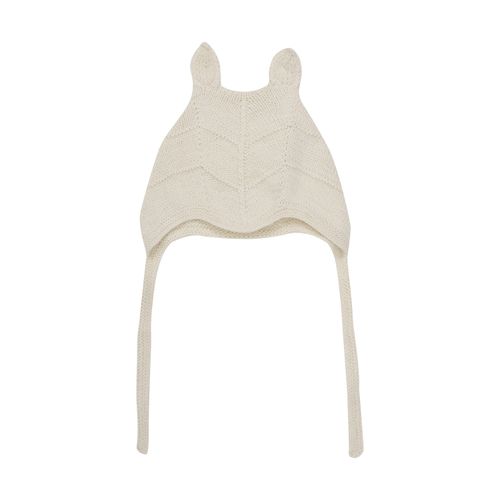Huttelihut Strikket alpakkalue til baby - off-white