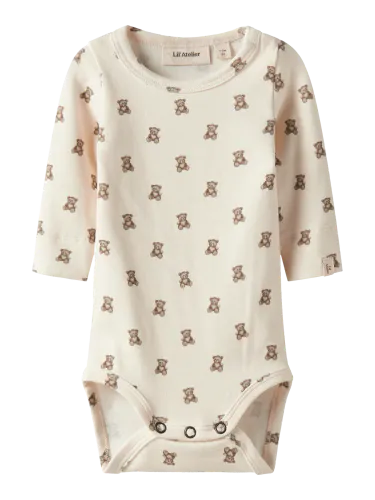Lil'Atelier Gayo Teddybear slim body til baby - turtledove