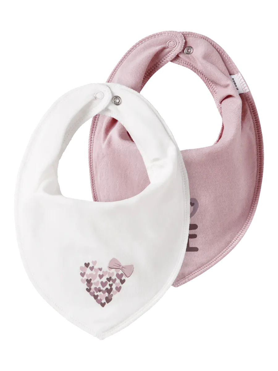 Name It Yvette 2 pk siklesmekke til baby - Burnished Lilac/ Cloud dancer