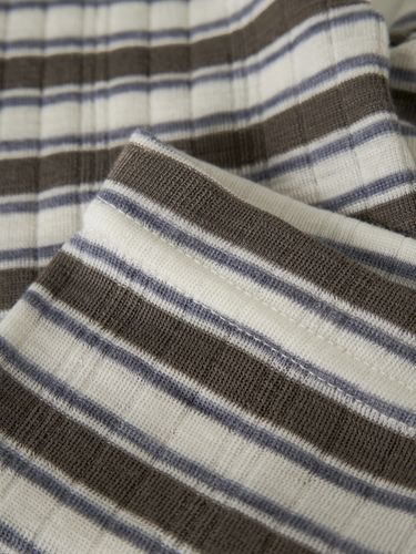 Name It Wang ull Stripe leggings til baby - morel / folkstone gray