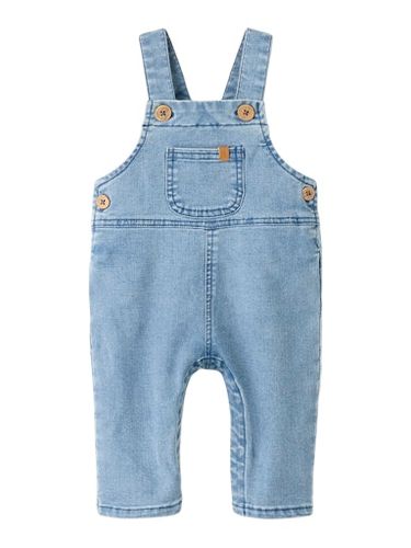 Lil'Atelier Deva snekkerbukse til baby - medium blue denim