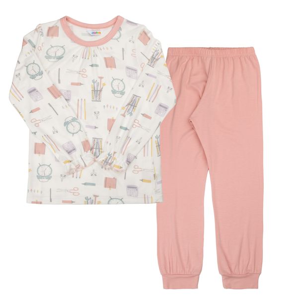 Hovedbilde Joha Girls bambus 2 delt pysjamas til barn - pink