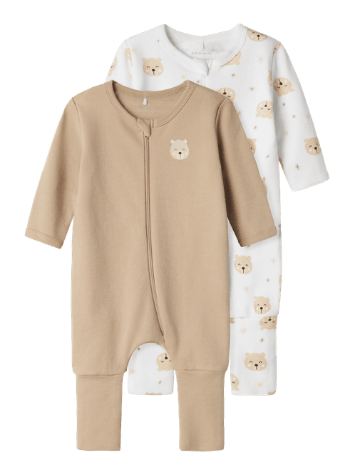 Hovedbilde Name It 2-pk Oxford Teddy pysjamas med glidelås - ...