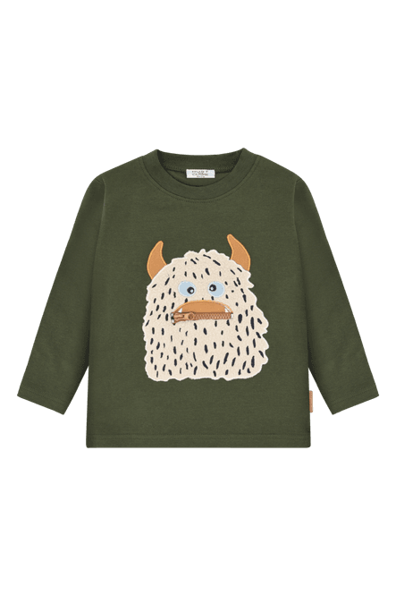 Hovedbilde Hust & Claire Anton Snowmonster genser - deep ivy