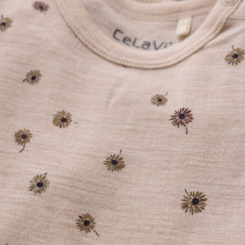 CeLaVi AOP Ullbody til barn - Rose Dust