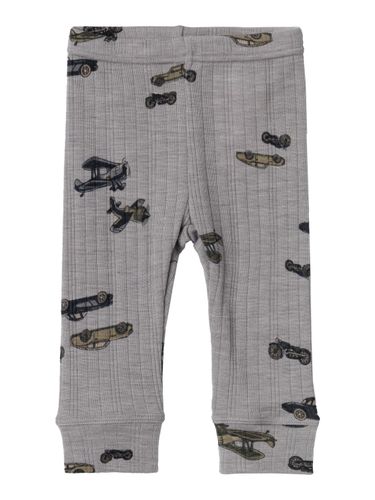Name It Wang ull leggings biler baby - silver filigree