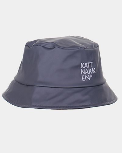 Kattnakken bøtteregnhatt voksen - kattesvart