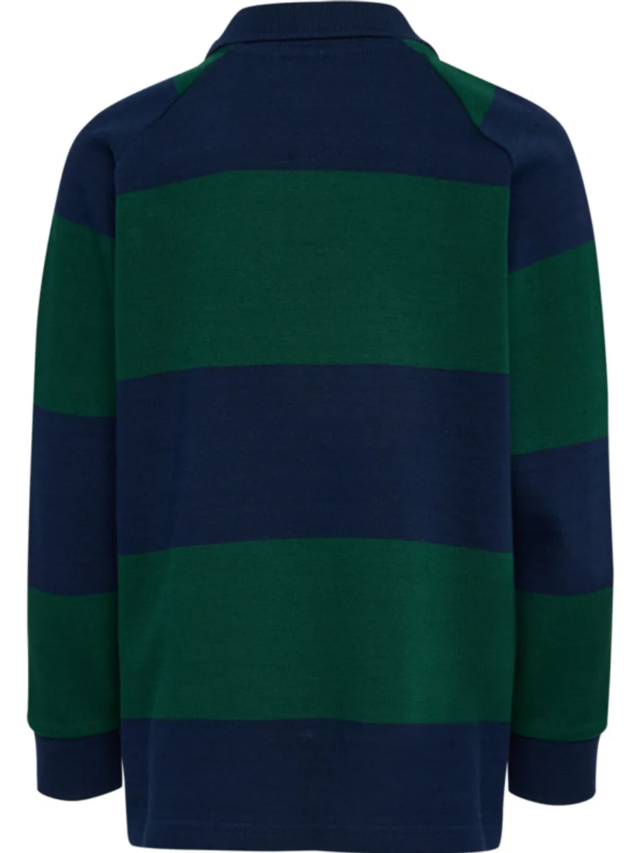 Hummel Loose Striped Polo til barn - dress blues