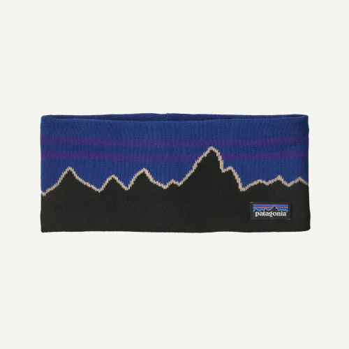 Patagonia Powder Town Headband, Classic Fitz Roy: P6 Blue