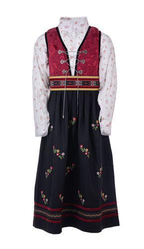 Salto Elly bluse til festdrakt - rosa blomstret 